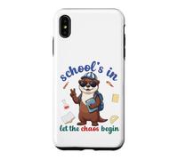 Carcasa para iPhone XS MAX River Otter Regreso a la Escuela Vibra Escuelas En Que Comience el Caos