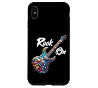 Carcasa para iPhone XS MAX Rock On Guitar Band Funny Rock Guitarrista Niñas Niños Niños