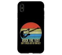 Carcasa para iPhone XS MAX Rock The Test Don't Stress Test Day, Divertido día de exámenes, Profesor