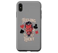 Carcasa para iPhone XS MAX Rockabilly Feeling Lucky Devil Dice 50 Retro Vintage Casino