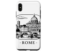 Carcasa para iPhone XS MAX Roma, la Ciudad eterna. Silueta Decorativa.