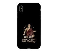 Carcasa para iPhone XS MAX Romana Historia SPQR Julio César Latino Meme Idea de Regalo