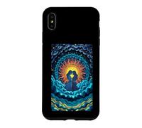Carcasa para iPhone XS MAX Romántico Pareja Sol Luna Amor Celestial Unión Estrel