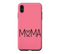 Carcasa para iPhone XS MAX Rosa - Mama Heart Lettering Minimalista Motherhood Love
