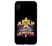 Carcasa para iPhone XS MAX Rosario Cruz Cristiana Rezando Manos Siempre Di Una Oración