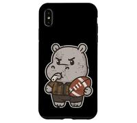 Carcasa para iPhone XS MAX Rugby Hippo Árbitro Dibujos Animados