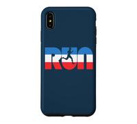 Carcasa para iPhone XS MAX Run Vintage Red White & Blue Retro Runner Graphic