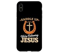 Carcasa para iPhone XS MAX Saddle Up Estaban siguiendo a Jesús Fe Biblia Escritura Dios