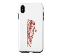 Carcasa para iPhone XS MAX Sak Yant Suea Krajone Tigre Saltando Tatuaje Tailandia