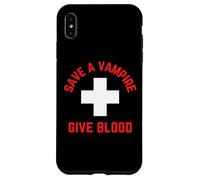 Carcasa para iPhone XS MAX Salvar a un Vampiro da Sangre Divertido Halloween