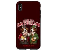 Carcasa para iPhone XS MAX San Bernardo Pareja Perro Café Amor Queso Bandera Suiza