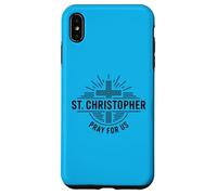 Carcasa para iPhone XS MAX San Cristóbal ruega por Nosotros Cruz católica