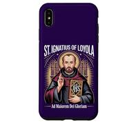 Carcasa para iPhone XS MAX San Ignacio Loyola Ad Maiorem Dei Gloriam Jesuita católico