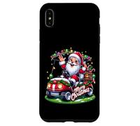 Carcasa para iPhone XS MAX Santa Golf Cart pueblos Paseo de Vacaciones de Navidad SantaCon