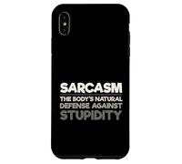 Carcasa para iPhone XS MAX Sarcasmo Divertido La Defensa Natural del Cuerpo contra la Estupidez
