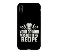 Carcasa para iPhone XS MAX Sarcástico Tu Opinión No Fue Mi Receta Diciendo