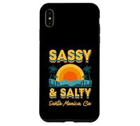 Carcasa para iPhone XS MAX Sassy and Salty Santa Mónica California Retro Tropical