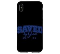 Carcasa para iPhone XS MAX Saved by Grace Efesios 2:8 Cita Cristiana inspiradora