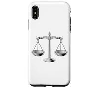 Carcasa para iPhone XS MAX Scales of Justice Libra Star Sign Legal Gift Abogado Juez