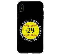 Carcasa para iPhone XS MAX Sé Siempre tu Mayor fanática, jugadora Favorita, mamá de softbol #29