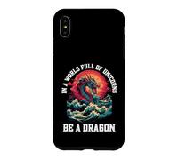 Carcasa para iPhone XS MAX Sé un dragón en un Mundo Lleno de Unicornios mítico