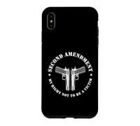 Carcasa para iPhone XS MAX Segunda Enmienda Mi Derecho a No Ser una Víctima Diseño de Pistola