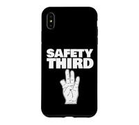Carcasa para iPhone XS MAX Seguridad Tercer Dedo perdido Divertido Seguridad Tercero