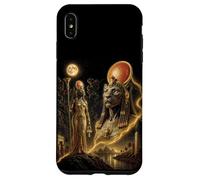 Carcasa para iPhone XS MAX Sekhmet Bastet ISIS Diosa Africana Kemetic Egipto Arte