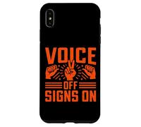 Carcasa para iPhone XS MAX Señales de Voz en lenguaje de señas