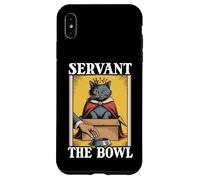 Carcasa para iPhone XS MAX Servant The Bowl Cat In Box - Cuenco de Comida con diseño de Gato Divertido