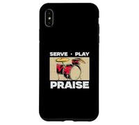 Carcasa para iPhone XS MAX Serve Play Alabanza para Músicos Cristianos Adorar Bateristas