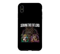 Carcasa para iPhone XS MAX Serving The Cat Lord Funny Feline Royal Master Design