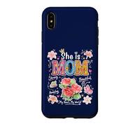 Carcasa para iPhone XS MAX She Is Mom Floral Cute Mama - Gráfico de Flores para el día de
