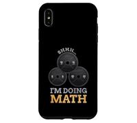 Carcasa para iPhone XS MAX Shhh I'm Doing Matemáticas Fitness Levantamiento de Pesas Entrenamiento de Entrenamiento