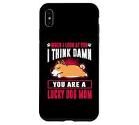 Carcasa para iPhone XS MAX Shiba Inu You Are A Lucky Dog Mom Funny Puppy Dogs Lovers