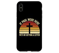 Carcasa para iPhone XS MAX Si Pablo estuviera aquí estaríamos recibiendo una Carta Christian Retro