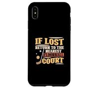 Carcasa para iPhone XS MAX Si se Pierde, regrese a los fanáticos de Floorball Court más cercanos