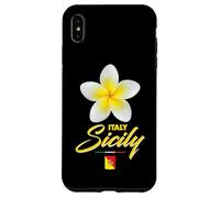 Carcasa para iPhone XS MAX Sicily Italy Tropical Flower Yellow Frangipani Aesthetic Art
