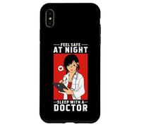 Carcasa para iPhone XS MAX Siéntase Seguro por la Noche y duerma con un médico - Arzt Arztkittel