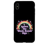 Carcasa para iPhone XS MAX Signo de Humor Divertido para Adultos I Ignore The 'Wash Hands