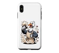 Carcasa para iPhone XS MAX Silly Barista Goose Coffee Espresso Caffeine