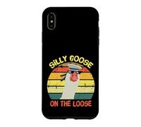 Carcasa para iPhone XS MAX Silly Goose On The Loose Funny Saying Vintage