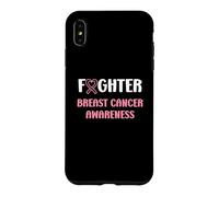 Carcasa para iPhone XS MAX Simple Woman Fighting Ribbon Fighter Breast Cancer Awarenes