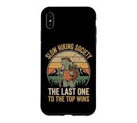 Carcasa para iPhone XS MAX Slow Hiking Society The Last One To The Top Wins Naturaleza