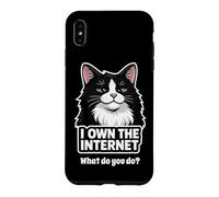Carcasa para iPhone XS MAX Smug Tuxedo Cat posee el felino Divertido de Internet