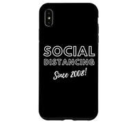 Carcasa para iPhone XS MAX Social Distancing Since 2008 Funny 2000s Meme Birthday 2008