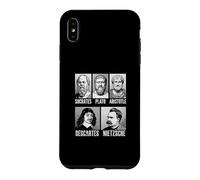 Carcasa para iPhone XS MAX Sócrates Platón Aristóteles Descartes Nietzsche Filosofía