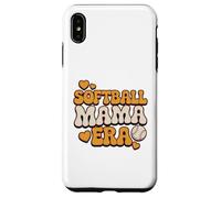 Carcasa para iPhone XS MAX Softball Mama Era Retro Groovy Baseball Mom Vibes Love Cute