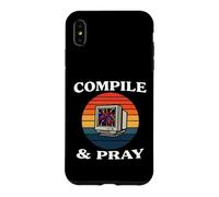 Carcasa para iPhone XS MAX Software Developer Compile & Pray Retro Coder