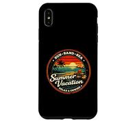Carcasa para iPhone XS MAX Sol Arena Mar Verano Vacaciones Relajarse Relajarse Retro